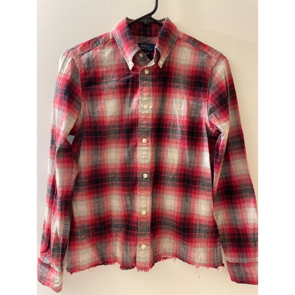 Polo Ralph Lauren Plaid Flannel Shirt Size Small P‎ Long Sleeve Button Down